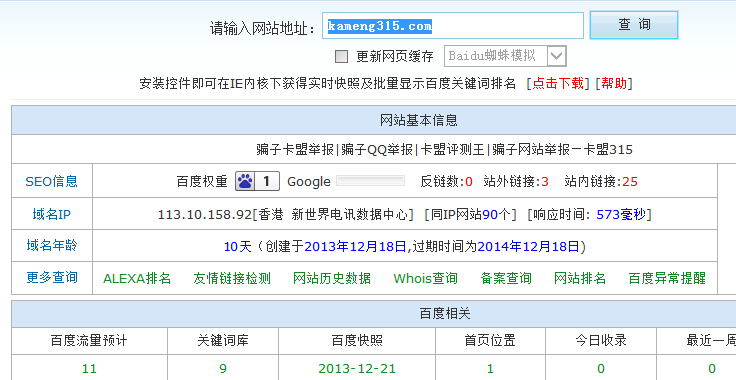 网站SEO优化案例